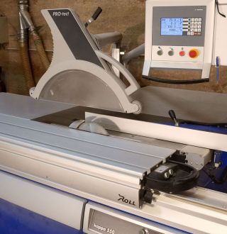 Vue de la lame de scie circulaire