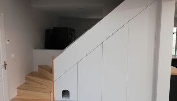 Réalisation d'un placard avec chatière