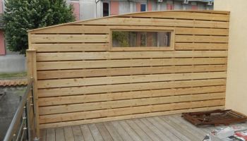 Pare vue en bois pour l'extérieur