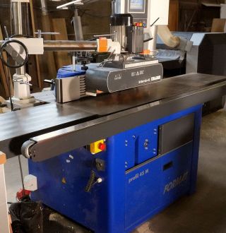 Vue extérieure de la machine à l'arrêt