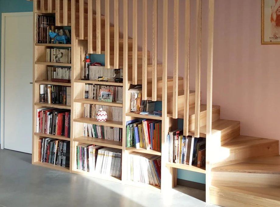 Réalisation d'une escalier bois intérieur