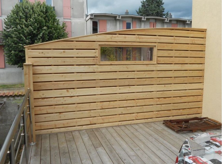 Pare vue en bois pour l'extérieur