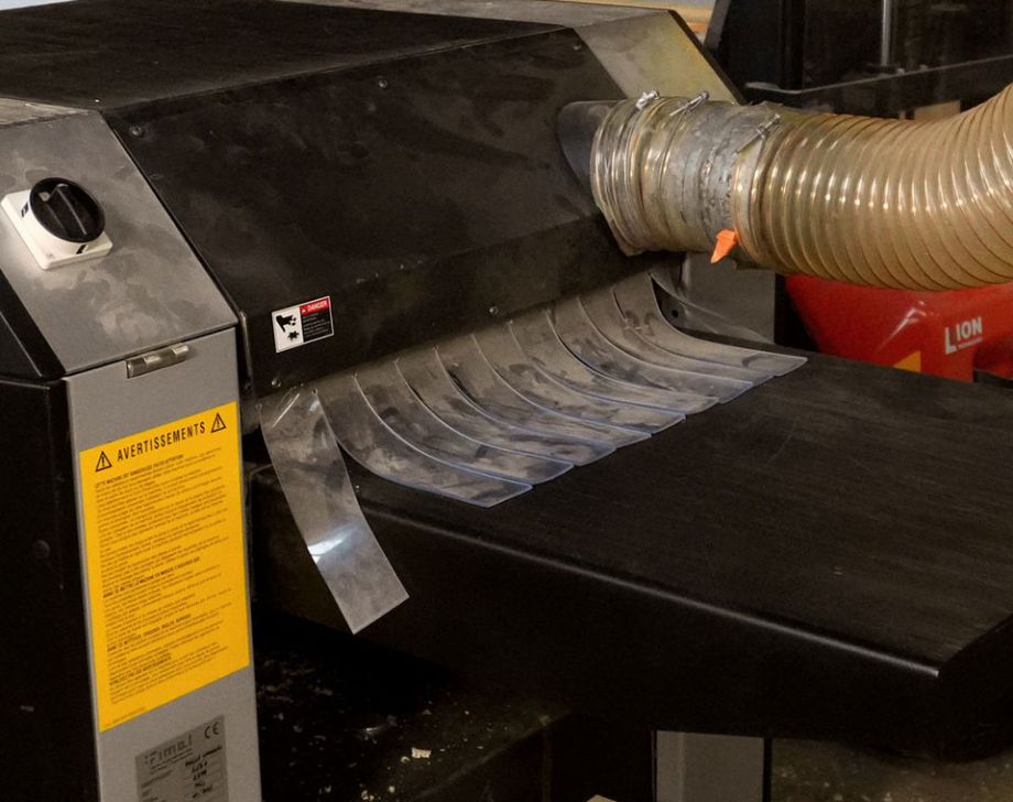 Vue arrière de la machine de rabotage Fimal 563A